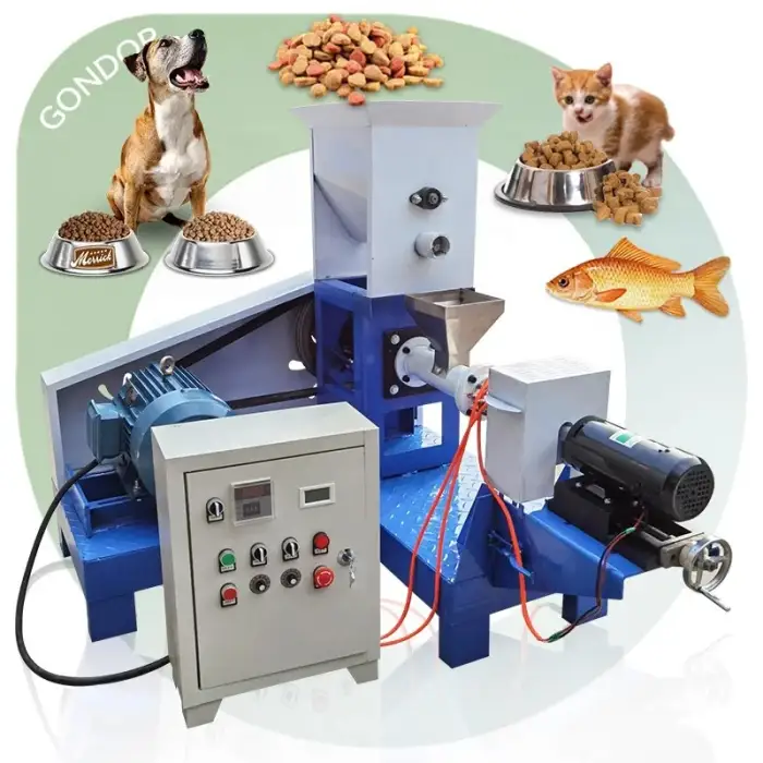 Gondor Single Screw Extruder Machine For Pet Feed And Puffed Food