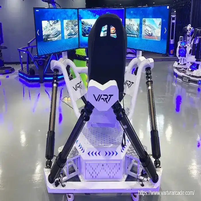 Vr Racing Car 6Dof Platform Vr Driving 3 Screens Racing Car Game Machine Race Simul Racing Game Machine