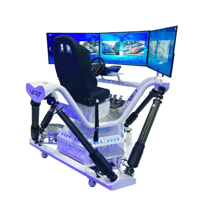 Vr Racing Car 6Dof Platform Vr Driving 3 Screens Racing Car Game Machine Race Simul Racing Game Machine