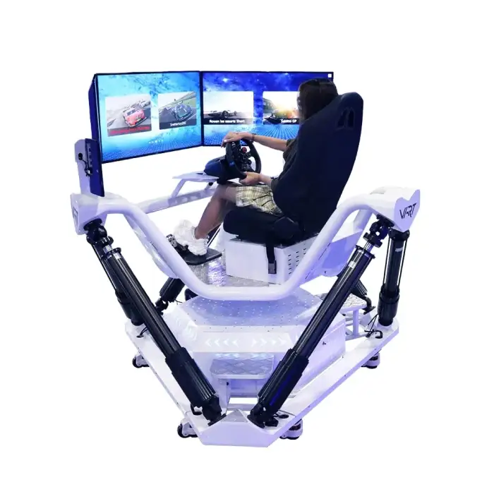 Vr Racing Car 6Dof Platform Vr Driving 3 Screens Racing Car Game Machine Race Simul Racing Game Machine