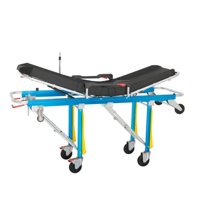 Used Medical Equipment First Aid Ambulance Stretcher with Wheels