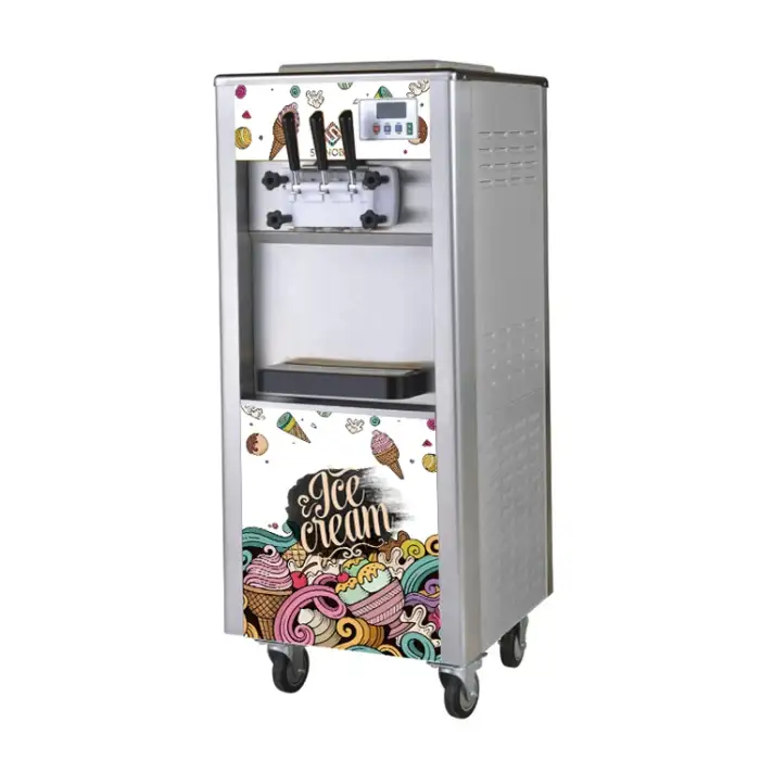 Shinelong Gelato Roll Ice Cream Machinery Maker Commercial Ice Cream Machine