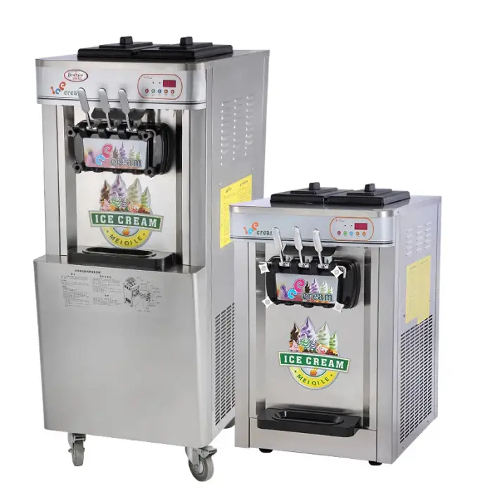 Commercial Large Vertical Desktop Sundae Cone Ice Cream Machine: Fully Automatic