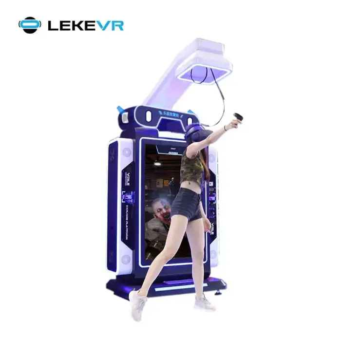 VR Park Shooting All In One Standing Platform Simulator 9D Arcade Self Service Gaming Equipment Set