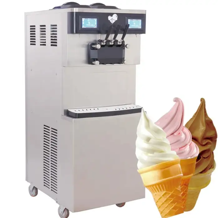 5-Flavors High-Quality Ice Cream Maker: Commercial Soft Serve Machine