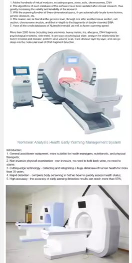 High Energy CT Scanner MRI Computer Tomography Organ Cells DNA Scanning Machine