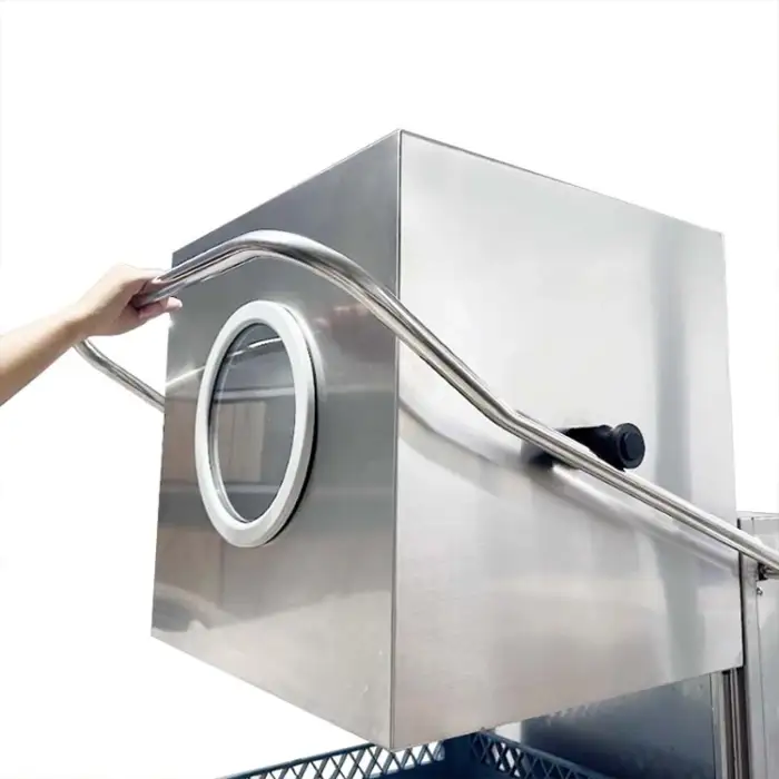 Commercial Hood Type Dishwasher Machine for Catering Hotels and Restaurants Electric Industrial Dish Washing Equipment