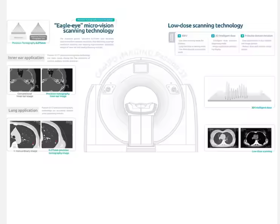 24 32 Slice Medical Computed Tomography CT Scanner Machine for Hospital