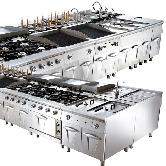 Professional One Stop Station Restaurant Kitchen Combination Oven Equipment