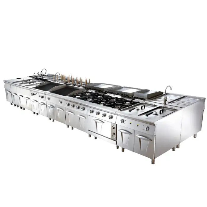 Professional One Stop Station Restaurant Kitchen Combination Oven Equipment