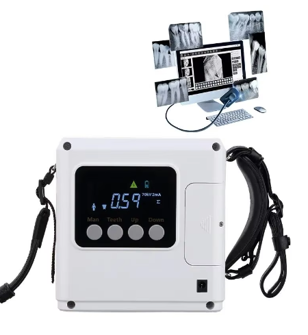 70KV High Frequency Portable Dental X-Ray Unit Low Radiation Imaging System