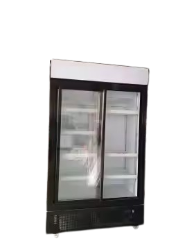 1000L American style Upright Beverage Showcase with Sliding door - Model DB1000FC-M