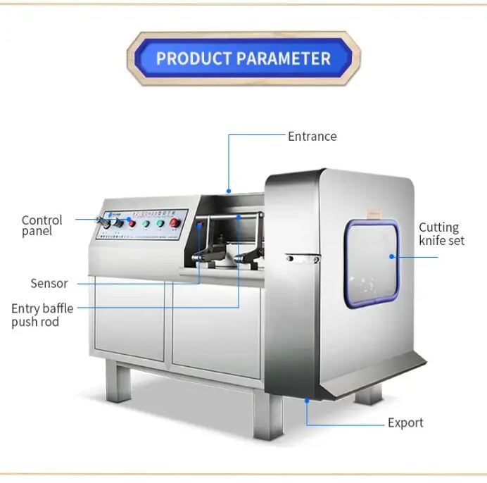 Automatic Meat Dicing Machine Cube Cutter Meat Dicer Frozen Meat Dicing Machine