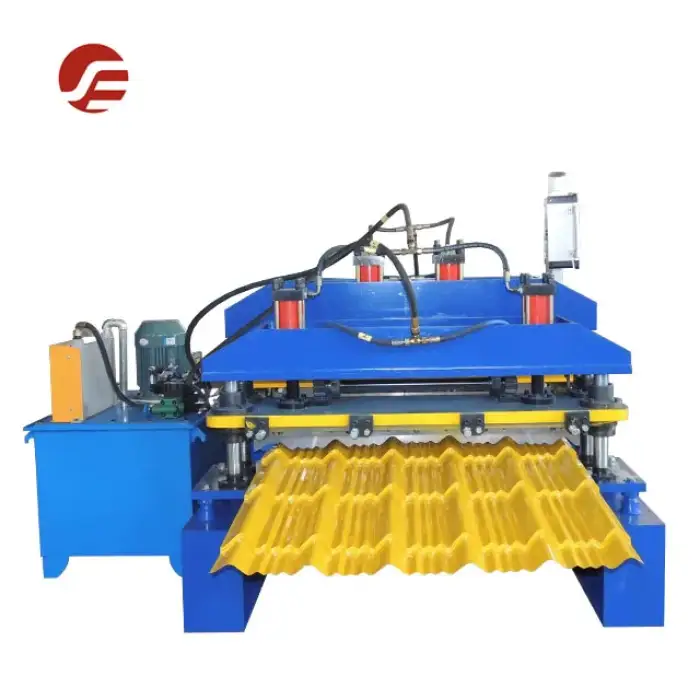 Tile Making Machinery: Metal Steel Sheet Roll Roofing, Floor Tile Press, Glazed Corrugated, Galvanized Ceramic Forming Machine.