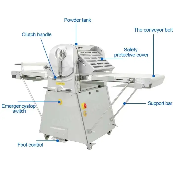 Bakery Equipment Full Automatic Electric Vertical Cutter Machine Biscuit Roll Dough Sheeter