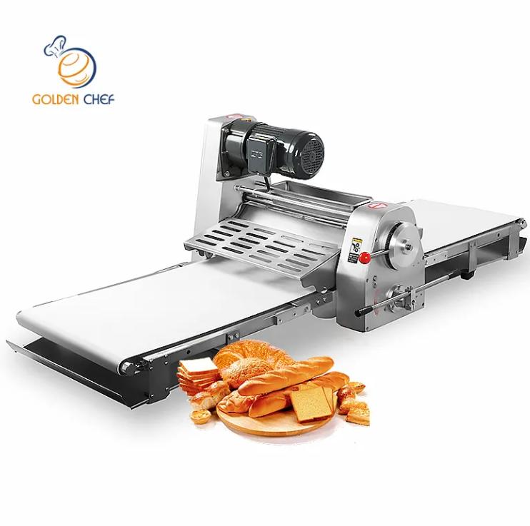 380mm 520mm Croissant Machine Dough Sheeter Automatic Table Top Dough Sheeter Roller Electric