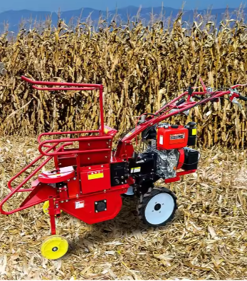 Mini Hand Push Self-Propelled Corn Harvester - Easy to Operate Maize Machine