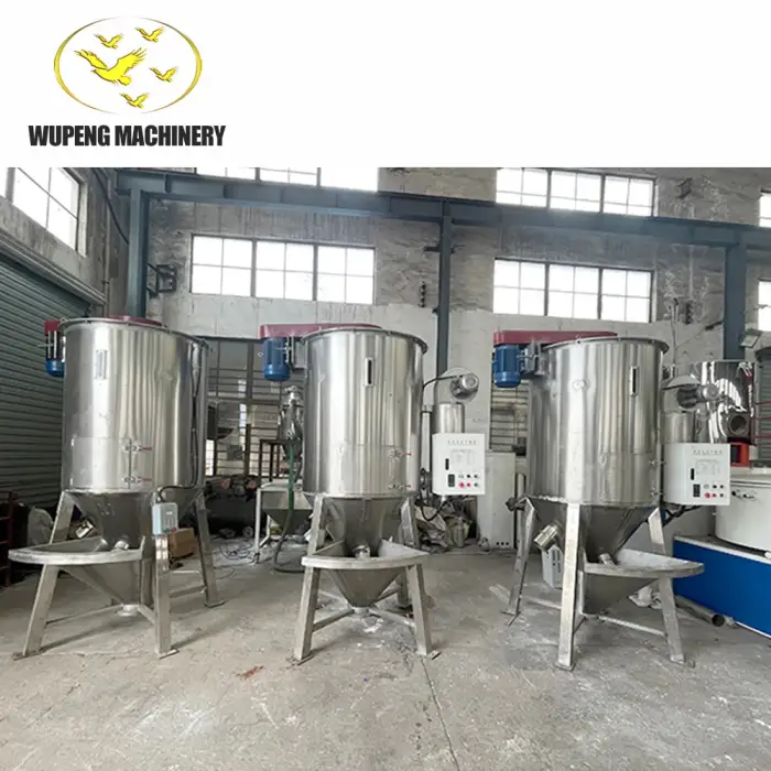 High-Efficiency Vertical Mixed Dryer Rust Steel Particle Heating and Drying Equipment Hot Air Drying for Plastic