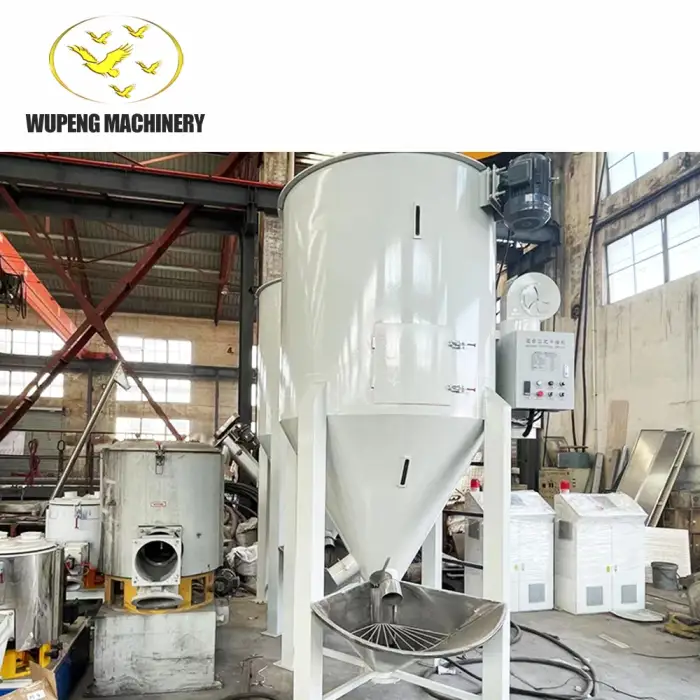 High-Efficiency Vertical Mixed Dryer Rust Steel Particle Heating and Drying Equipment Hot Air Drying for Plastic