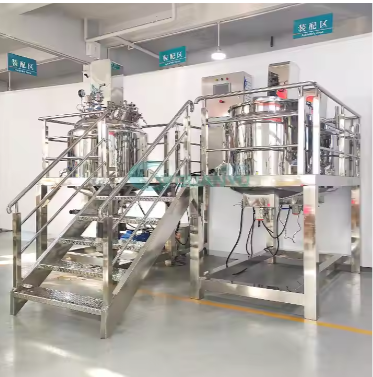 500L Vacuum Homogenizing Mixer for Emulsion Lotion and Cream