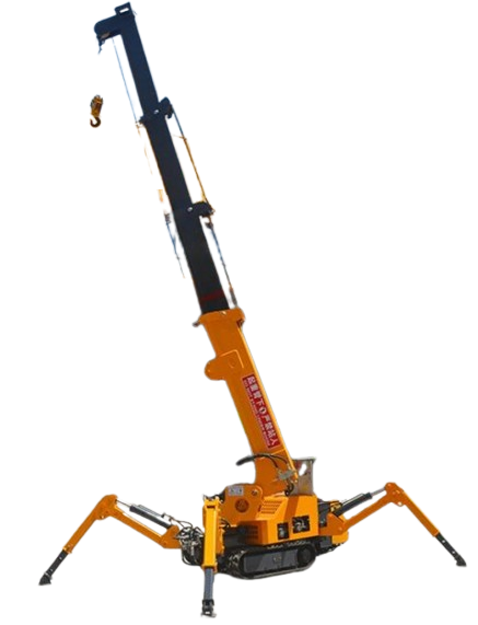 8 ton Spider Crane with yanmar engine, remote control, overload alarm, leg sensor - Model CL8.0