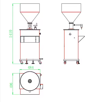 Semi-Automatic Stainless Steel Filling Machine for Skincare Cosmetics