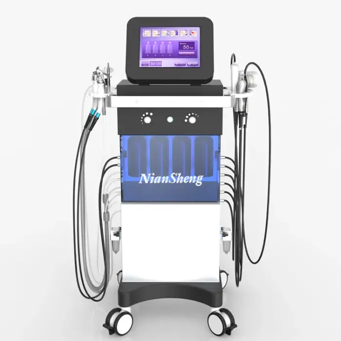 10-in-1 Beauty HydraFacial Care: Hydro Dermabrasion Multifunction Aqua Facial Cleaning Machine