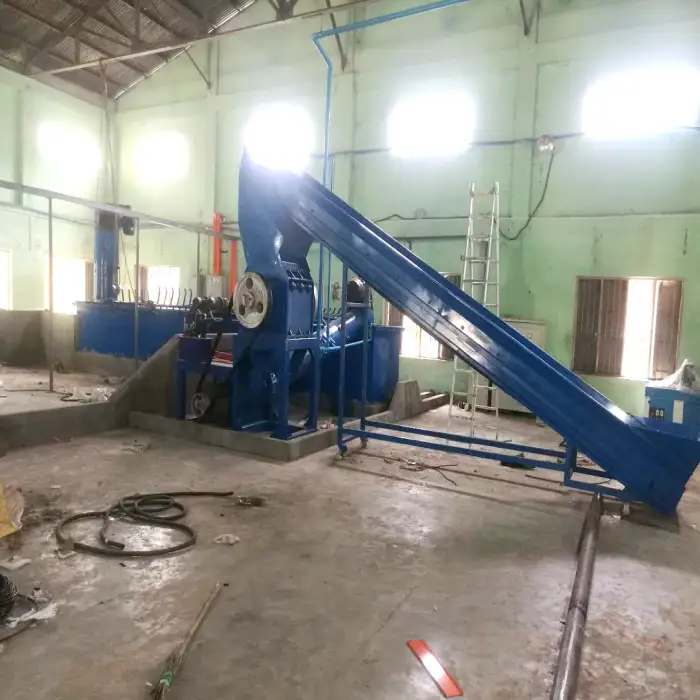 Plastic Dryer in Plastic Crushing Washing Drying Line Horizontal Plastic Dewatering Machine