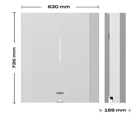 VREMT 5.3kWh-42.6kWh Solar System with Lithium-Ion Storage Batteries for Home Energy Storage.