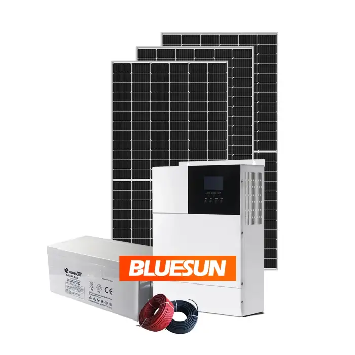 5kW-10kW Off-Grid Home Solar PV Energy System with Battery for Whole House.