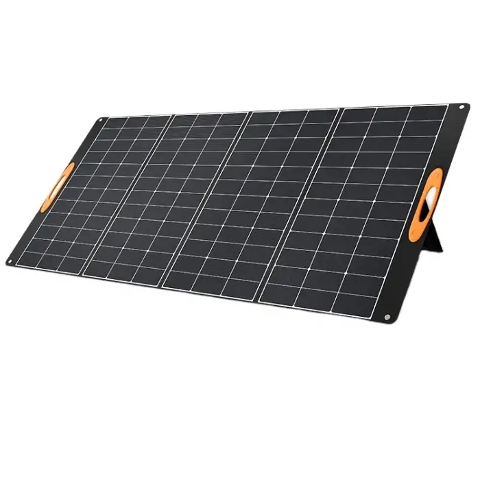 Foldable Sunpower ETFE 400W Solar Panels Kit for Camping and RV Portable Power Station.