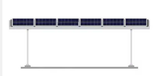 High-Quality Aluminium Solar Panel Carport Residential Application with Steel Material Roof Home Installation.