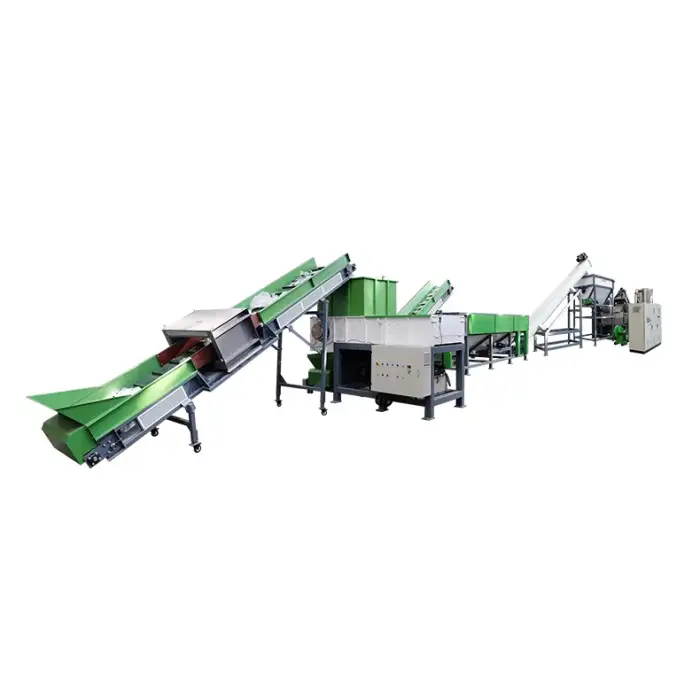 Crushing Waste Flake Machine Film PET Bottle Plastic Recycling Automatic PP PE Washing Line