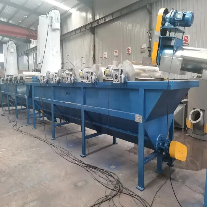 PP PE Film Recycle Wash Line / PP Woven Raffia Bag Recycling Machine