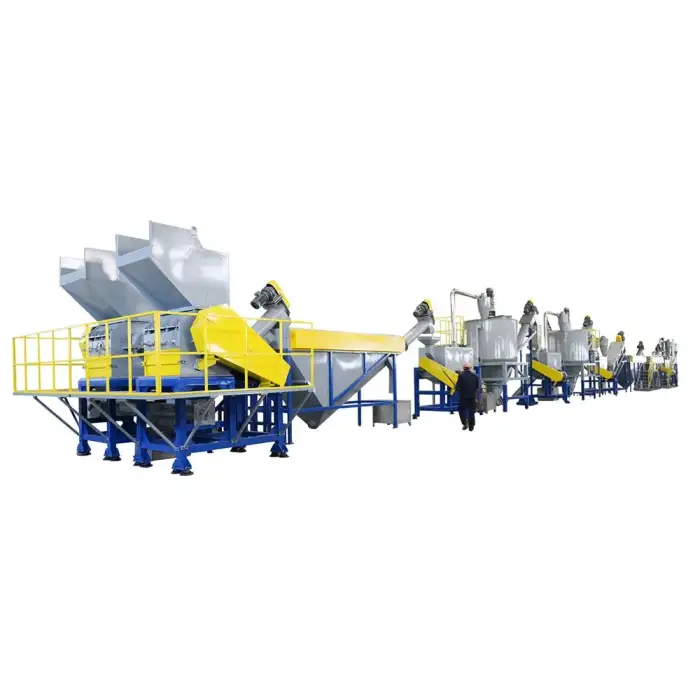 PP PE Soft Film Recycled Washing Line PP PE Film Assembly Line Manufacturer Direct Sale For Plastic Reuse