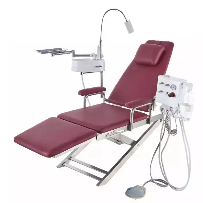 Portable Dental Chair Series: Folding Design with Turbine and LED