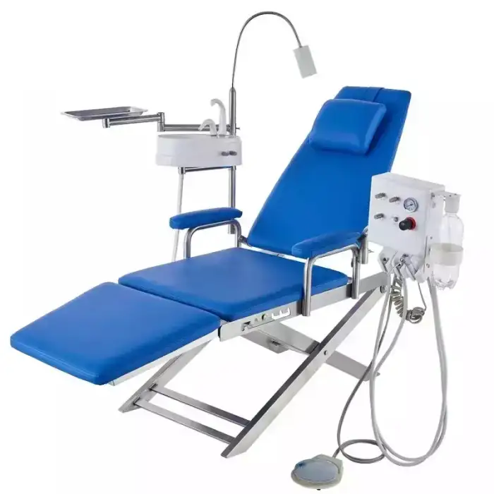 Portable Dental Chair Series: Folding Design with Turbine and LED