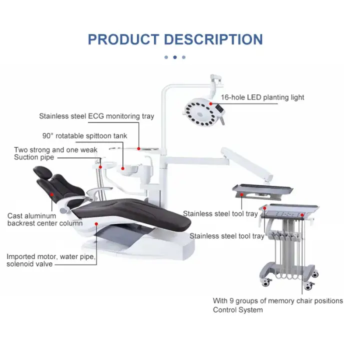 Complete Integral Dental Chair:  Comfortable, and Economic Dental Unit