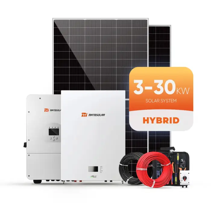 All-In-One Hybrid Kit Solar Energy System Balcony 5kW 8kW 10kW 30kW Solar Hybrid Power System Kit