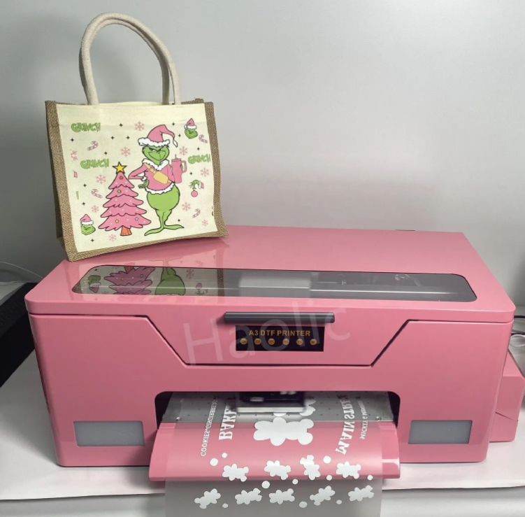 Pink Digital  A3 DTF Printer XP600 Pet Film 13Inch Dtf Printer With Pink Oven For Any Textile