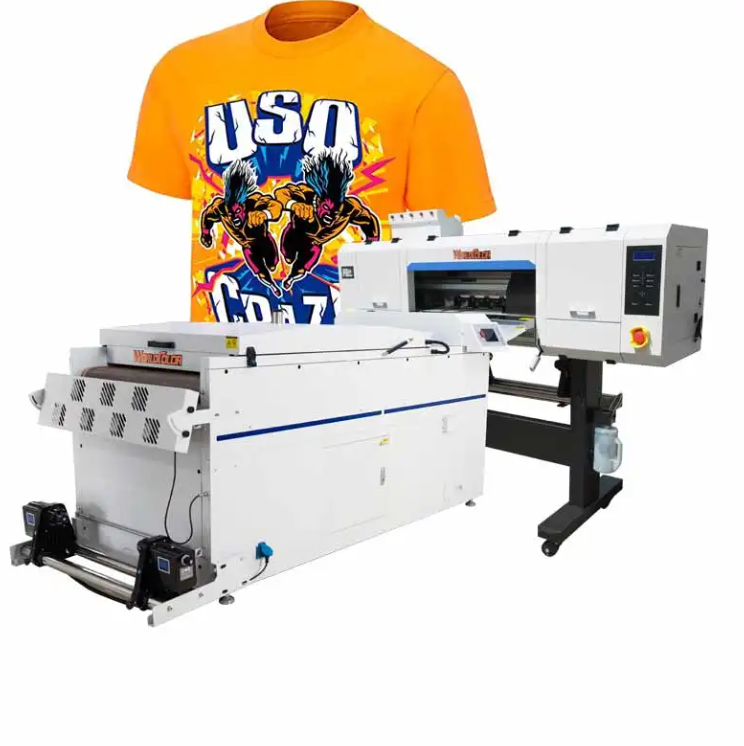 A1 DTF Printer 60Cm I3200 Heads T-Shirt Film Printer With Oven Dryer Machine 2 4 Heads 24 Inch DTF Printer