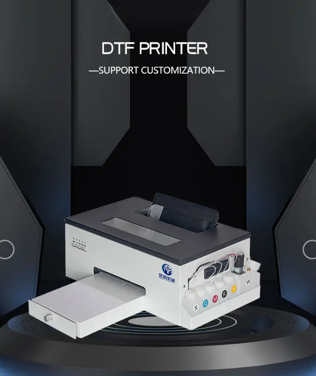 YUCHEN A4 DTF Digital Printer – T-Shirt Printing Machine with White Ink, No Engraving, No Hollowing Edge, and Hot Stamping