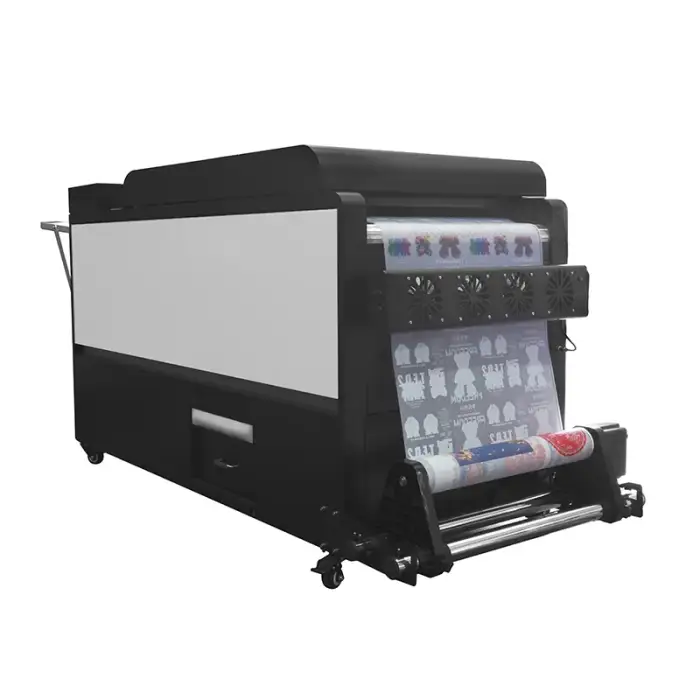 Five Head DTF T-Shirt Transfer Film DTF Printer With 5 Epson I3200 Print Heads With Powder Recur Function Shaker