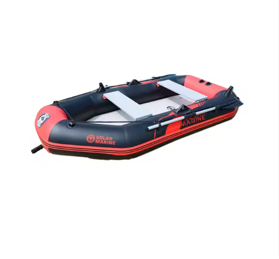 2.6M Three Person Inflatable Fishing Boat Rowing Kayak for Outdoor Water Sports