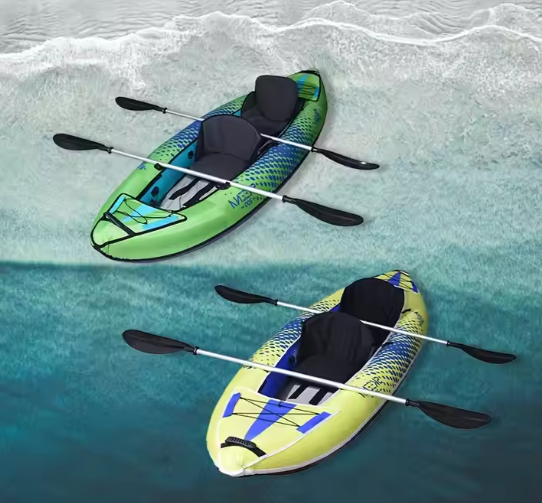 Adult Inflatable Fishing Canoe/Kayak Two and Three Person Inflatable Canoe Kayak Seated with Paddle