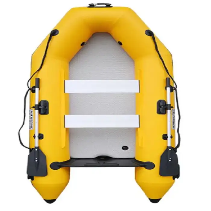 Fashion Design PVC Rowing Boats Kayaks Popular Size 2m 3m 4m Inflatable Fishing Boat with Outboard Motor