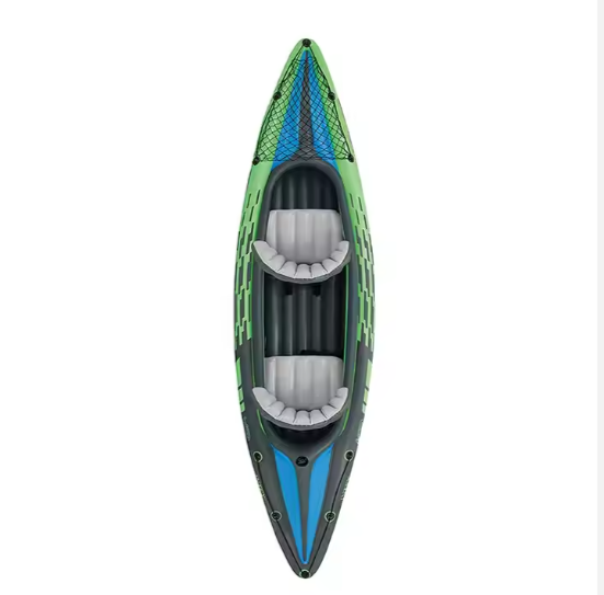 Intex 68306 Inflatable Kayak Two Person Challenger K2 Kayak with Paddles and Air Pump for Outdoor Sports Fishing Canoe