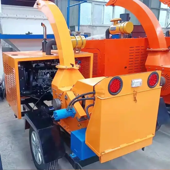 Wood branch crusher garden branch crusher, mobile branch crusher, multi-functional gasoline and diesel branch crusher