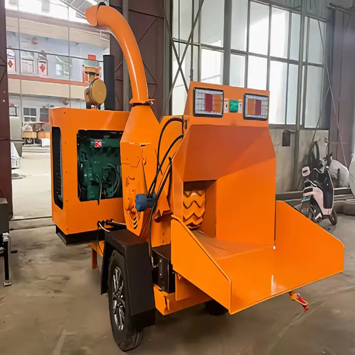 Wood branch crusher garden branch crusher, mobile branch crusher, multi-functional gasoline and diesel branch crusher