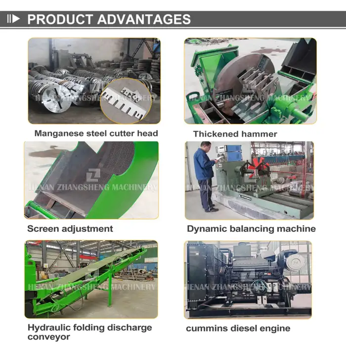 Tree Branch Shredder and Multifunctional Wood Crusher for Logging and Forestry